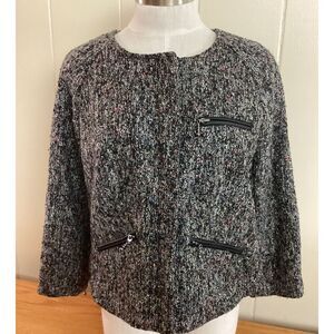 Sanctuary Jacket Womens Large Cozy Marled Knit‎ Jacket with Zippered Pockets